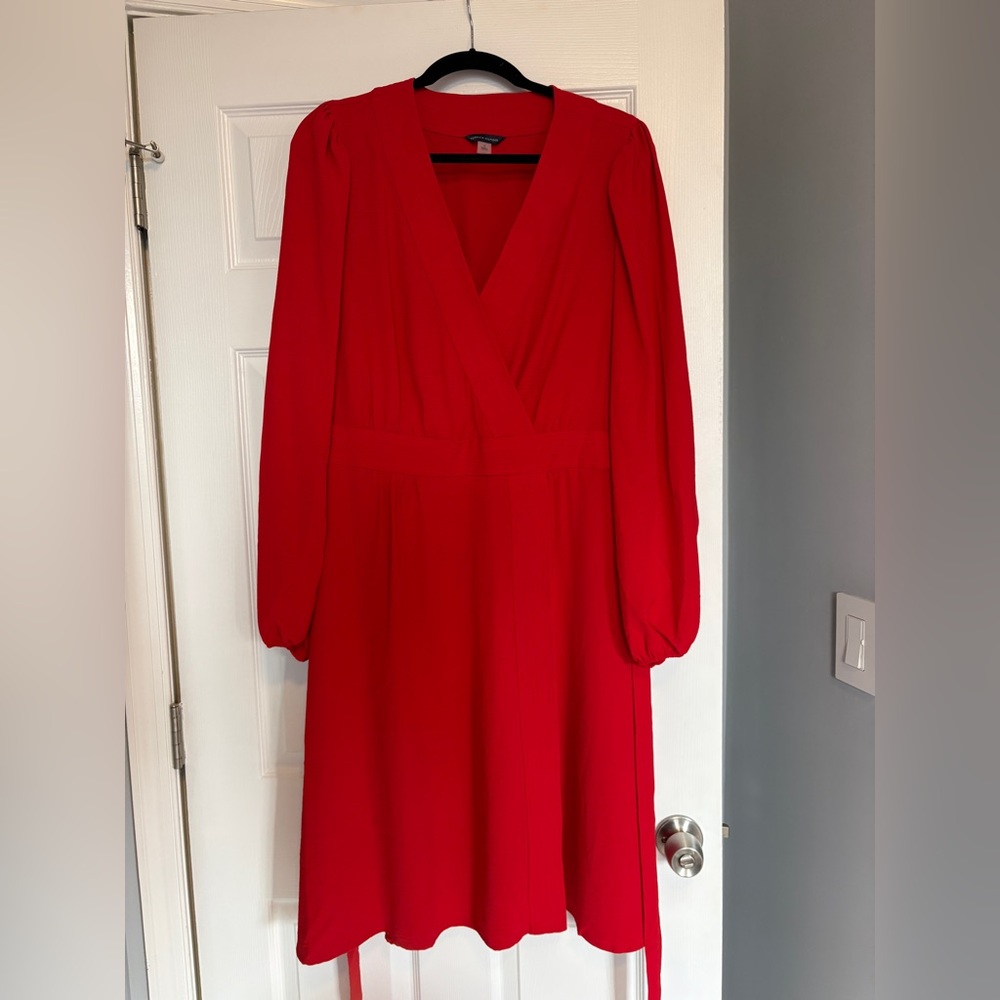 Tommy Hilfiger Bold Red Long Sleeve Dress